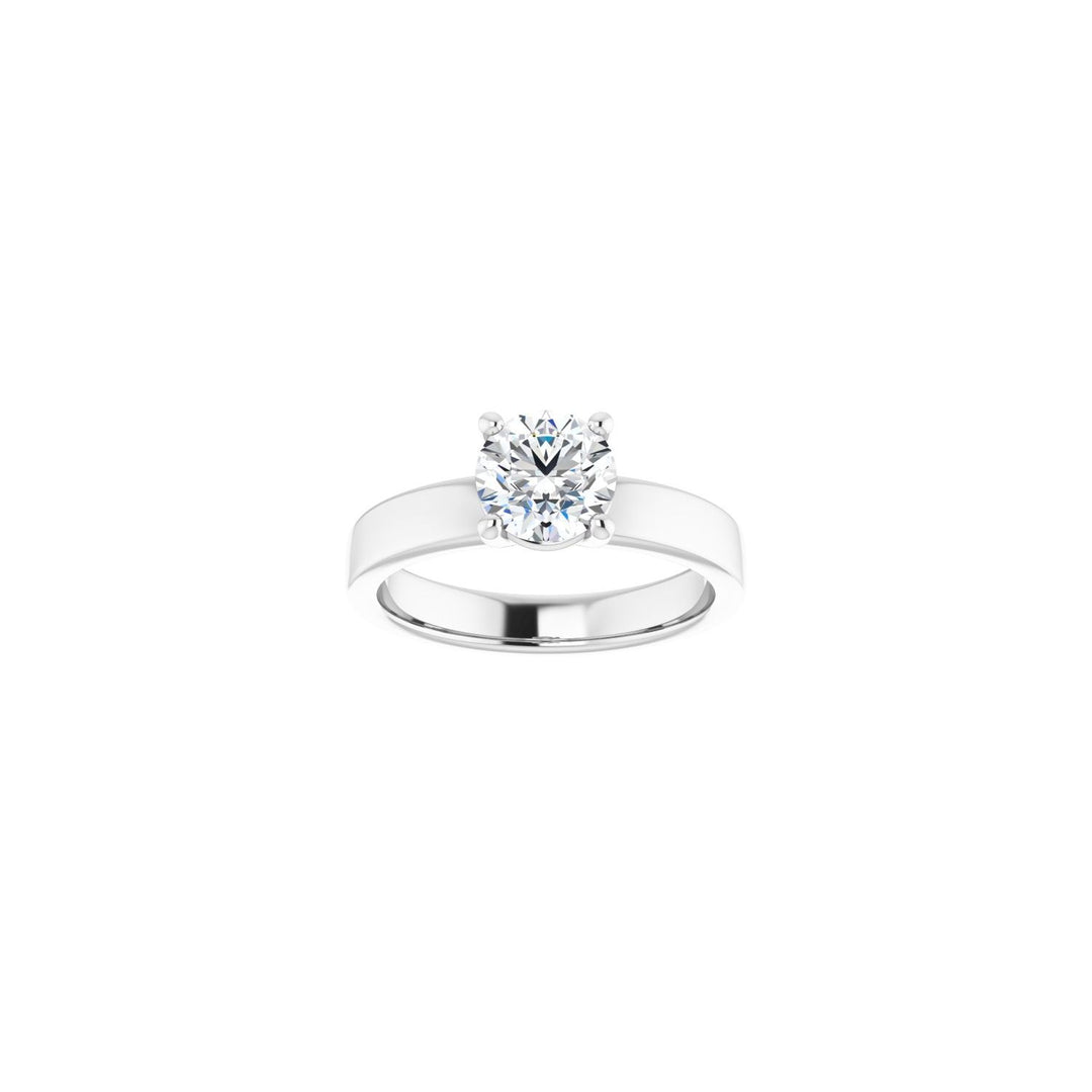 Platinum Engagement Ring with a Round Brilliant Diamond