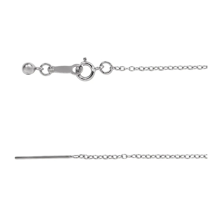 Adjustable Cable Chain in Sterling Silver